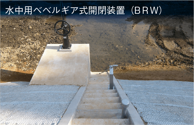 水中用ベベルギア式開閉装置(BRW)